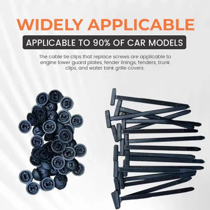 100 peças de fivela universal de nylon para abraçadeiras, abraçadeiras com fivela, abraçadeiras de plástico multiusos, ferramenta para reparação diária de automóveis
