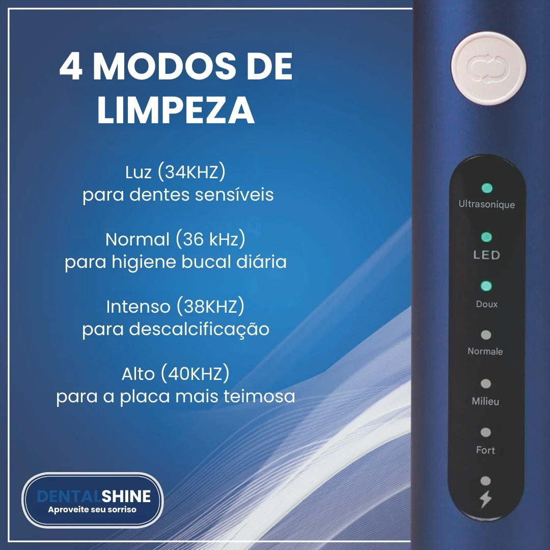 Um sorriso mais branco e uma boca mais saudável, novo raspador ultrassónico Dentalshine!