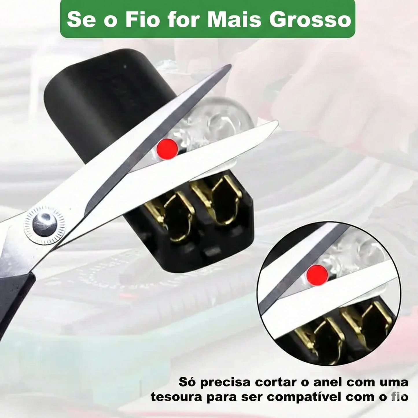 30 unidades - Conector de encaixe de fio duplo