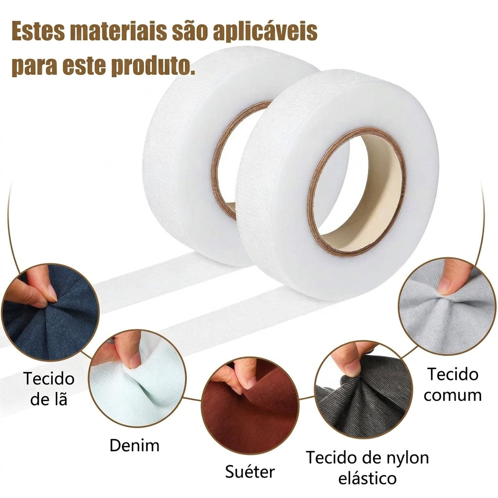 Compre 1 e Leve 1 Grátis - Adesivo Têxtil Termocolante para Bainhas Sem Costura