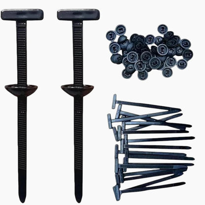 100 peças de fivela universal de nylon para abraçadeiras
