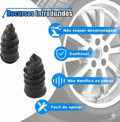 60 Unidades - Parafusos para Reparação de Pneus