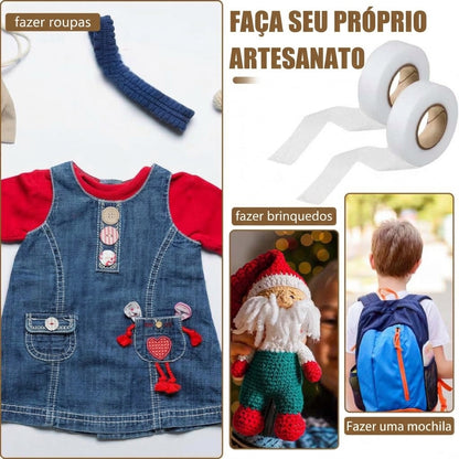 Compre 1 e Leve 1 Grátis - Adesivo Têxtil Termocolante para Bainhas Sem Costura