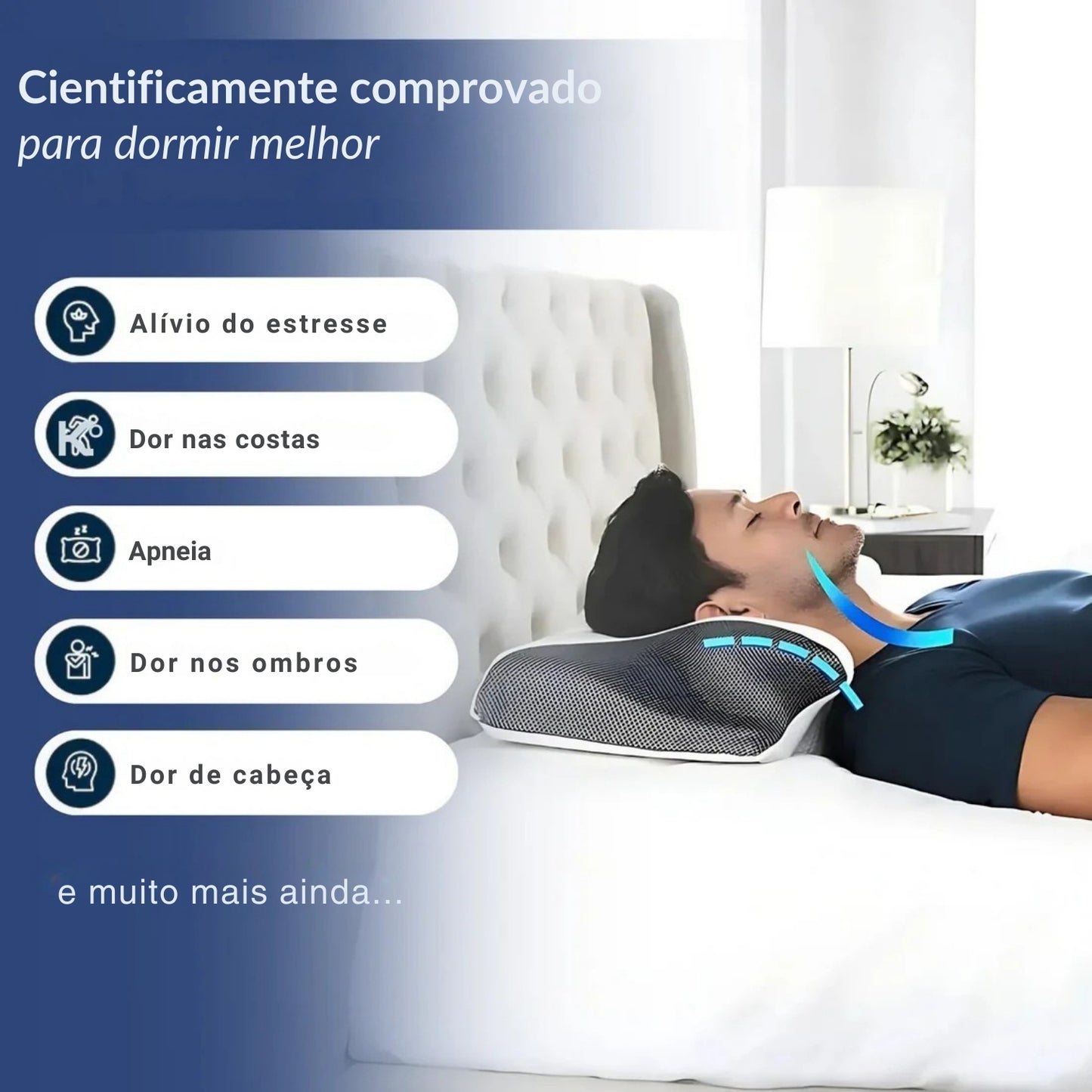 OrthoSleep™ - Suporte ergonômico Plus