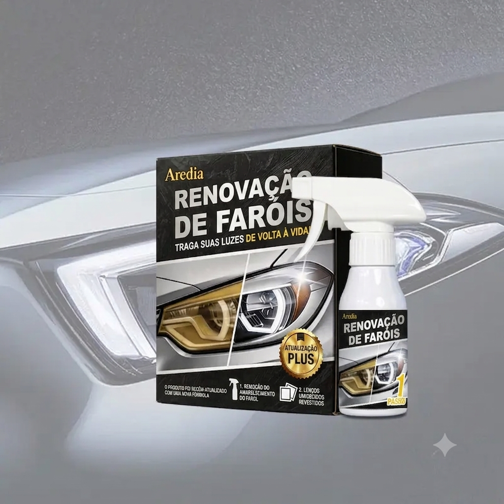 Restauração de Faróis Kit Duradouro Sem Ferramentas Elétricas