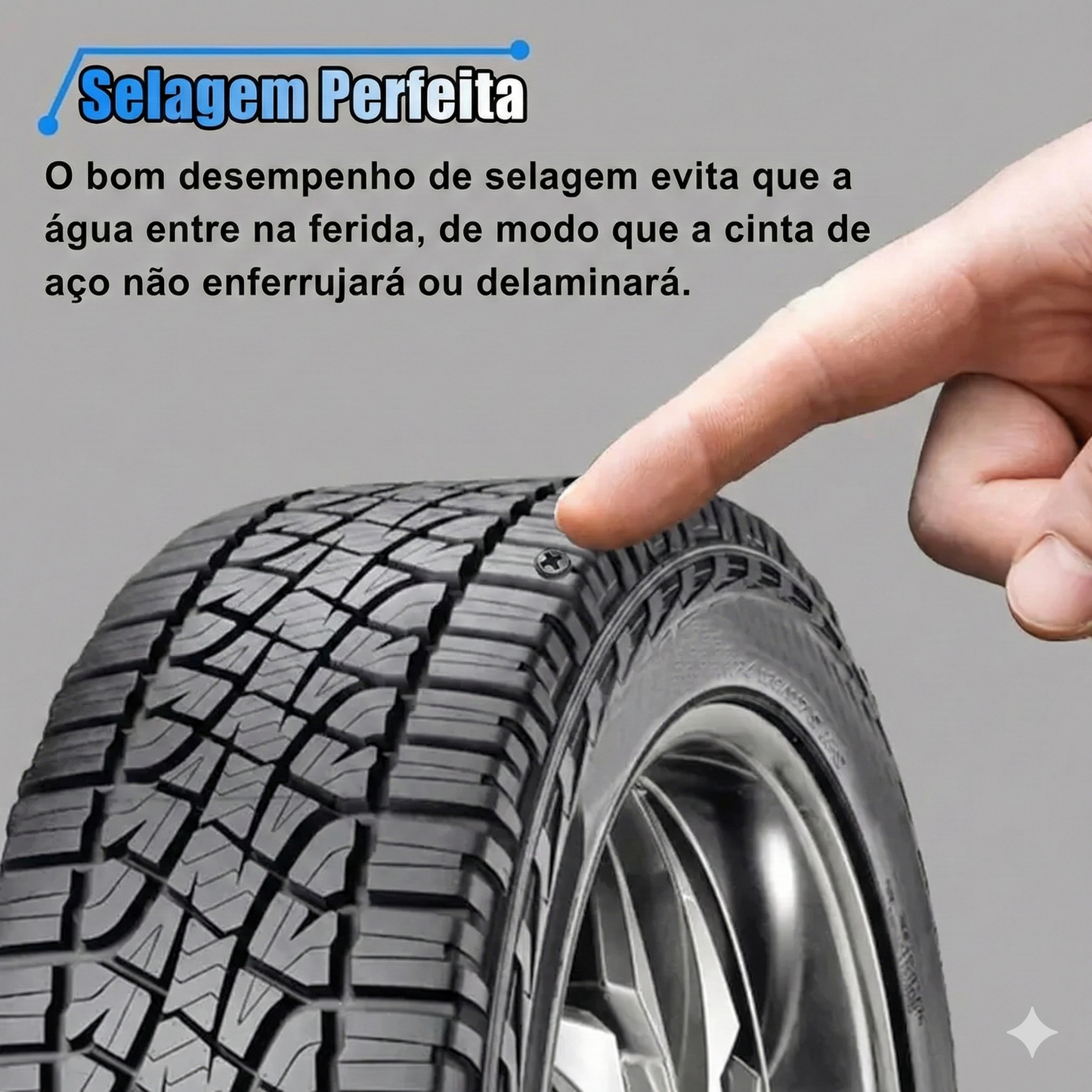 60 Unidades - Parafusos para Reparação de Pneus