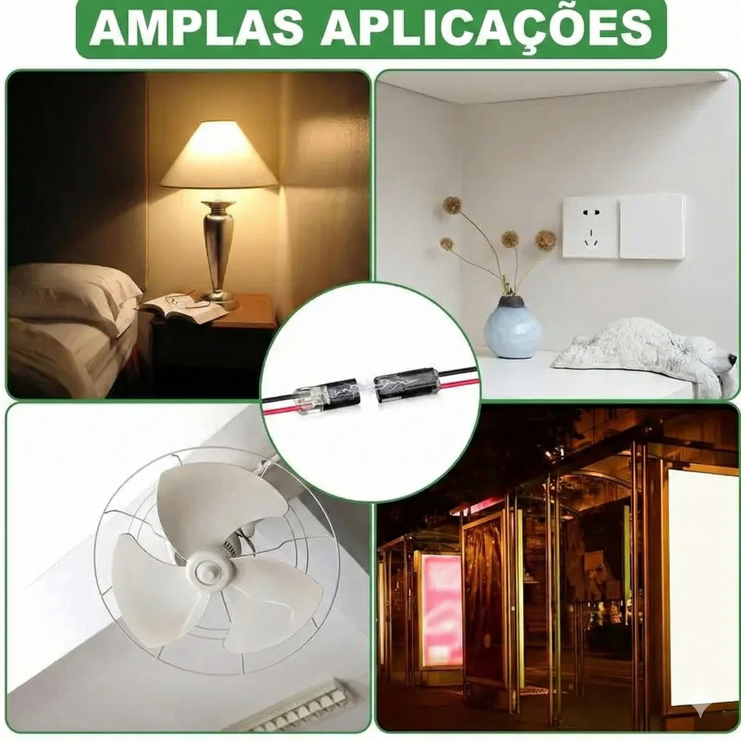 30 unidades - Conector de encaixe de fio duplo
