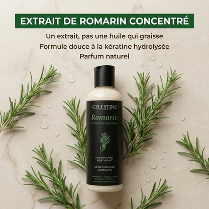 Champô de Alecrim e Queratina para um Cabelo Mais Espesso