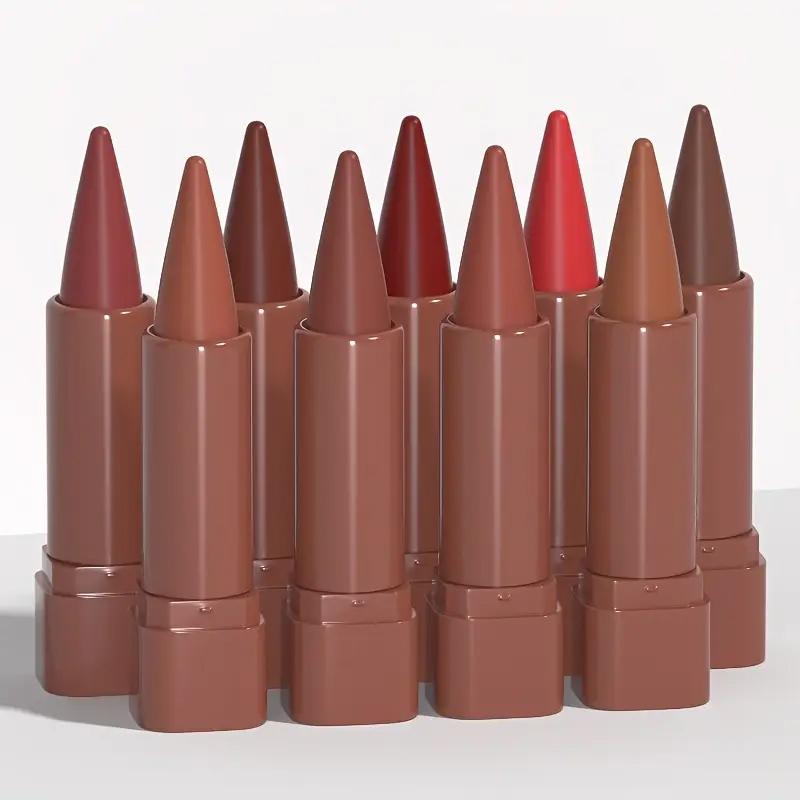 Embalagem com 5 - Batom Matte à Prova de Água com Alta Pigmentação e Longa Duração