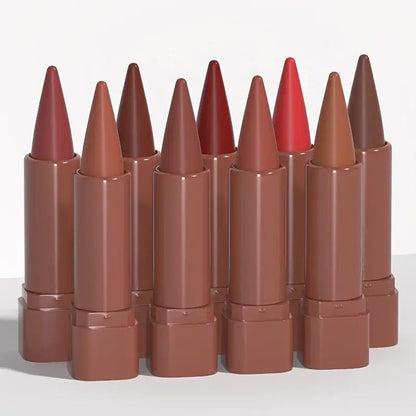Embalagem com 5 - Batom Matte à Prova de Água com Alta Pigmentação e Longa Duração