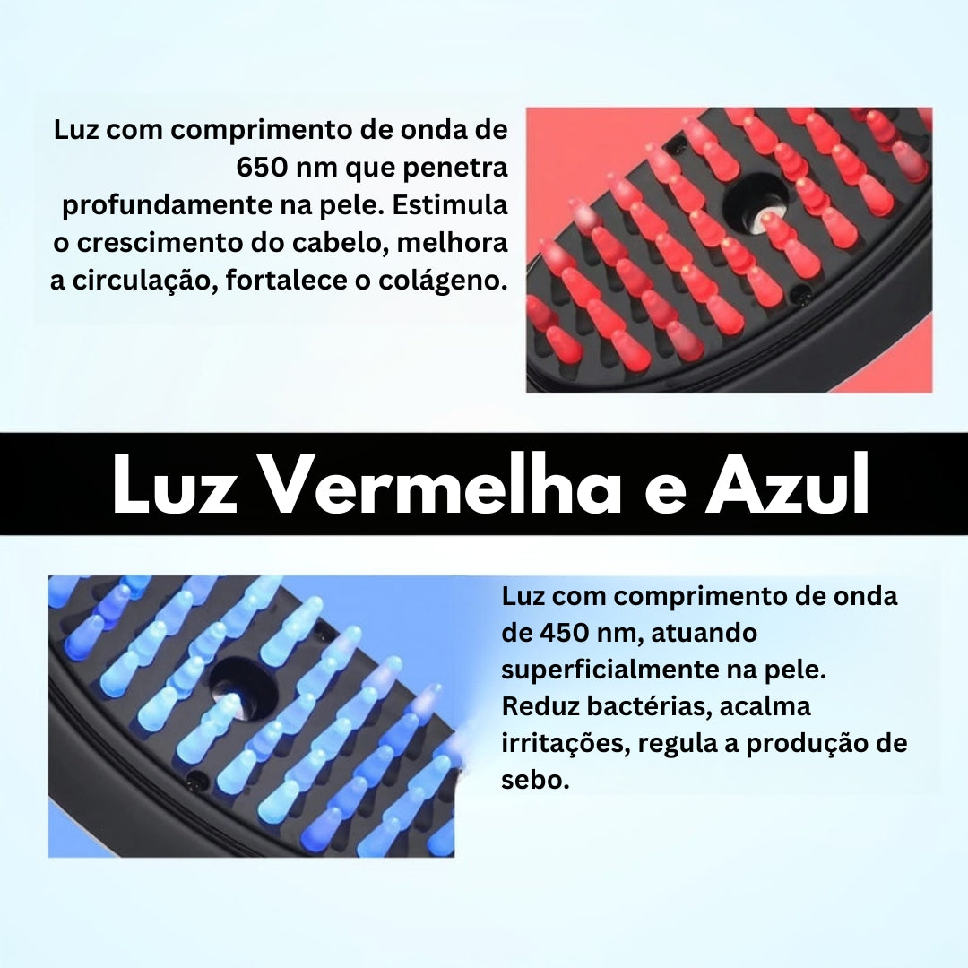 Mepezo- Escova 4 em 1 com terapia de luz