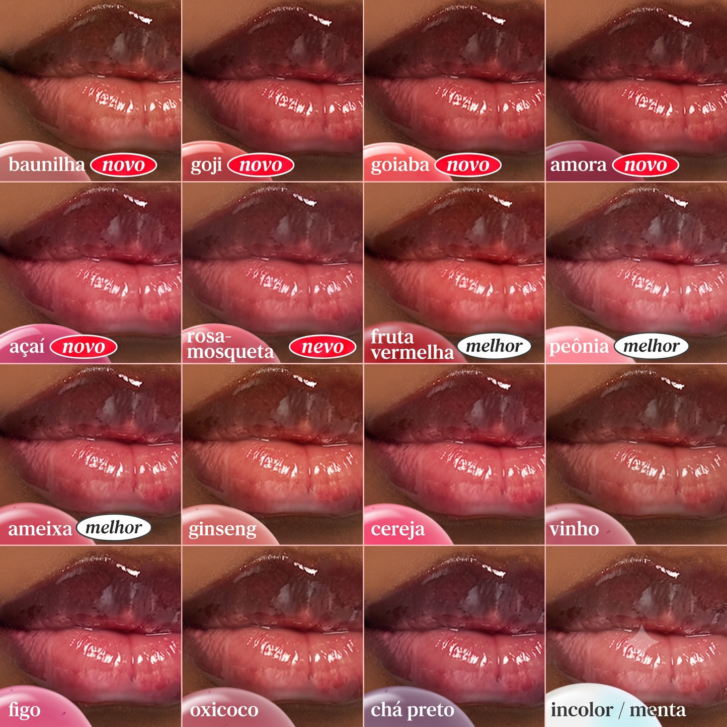 Hidratação e cor duradoura com tinta labial brilhante portátil