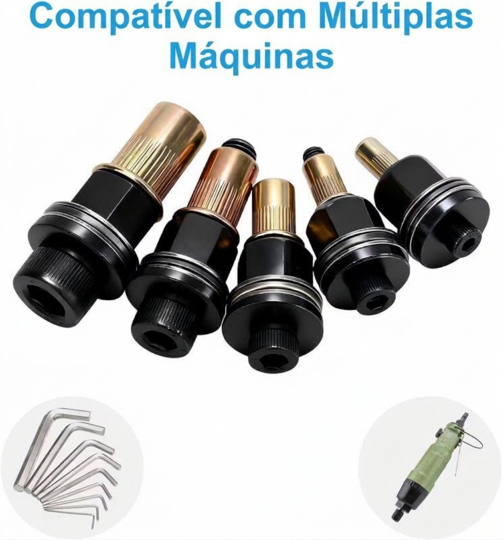 Embalagem com 10 - Ferramenta manual para porcas rebitáveis em aço carbono