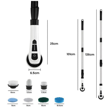 MepezoWash Long - Escova elétrica ajustável
