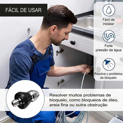 Bocal de alta pressão para ferramenta de limpeza de esgotos MEPEZOO™