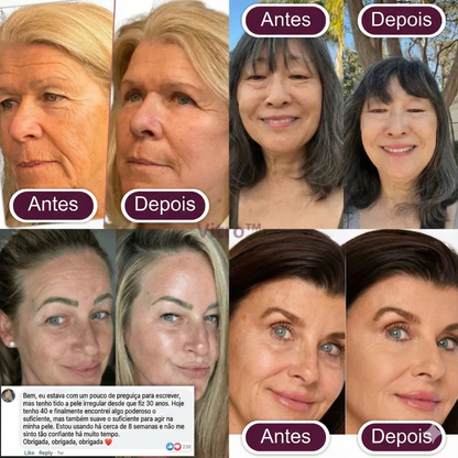 Bálsamo facial de colagénio e cálcio