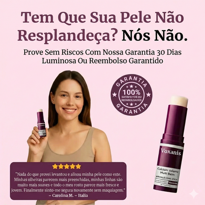 Bálsamo antirrugas com colagénio e cálcio