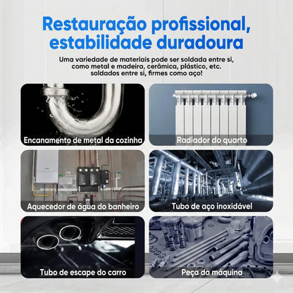 Cola de fundição melhorada (125 Gramas) - Reparação de metal
