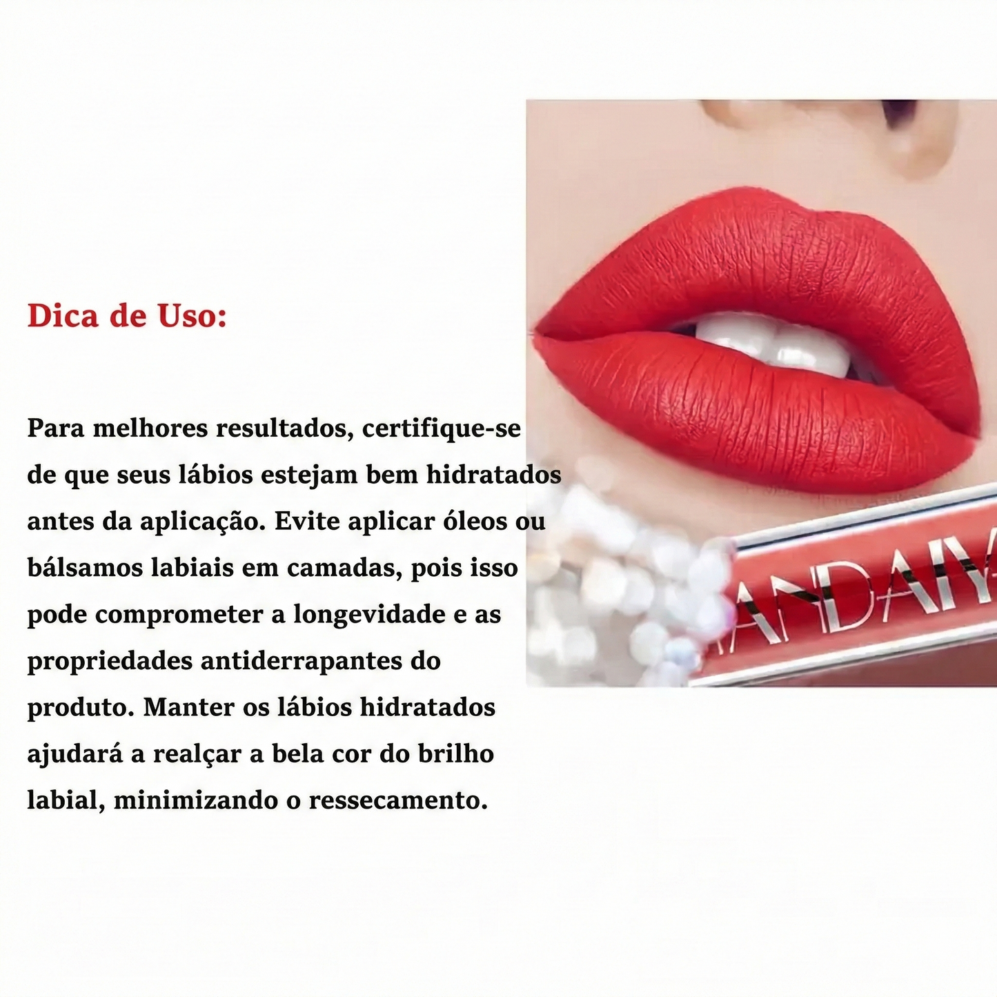 Conjunto de 6 batons líquidos mate de longa duração