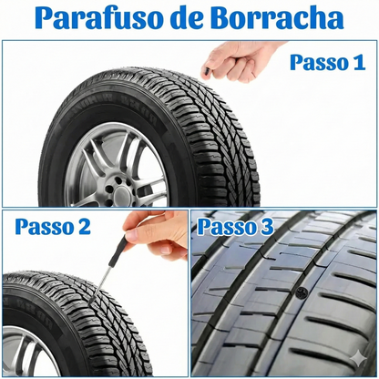 60 Unidades - Parafusos para Reparação de Pneus