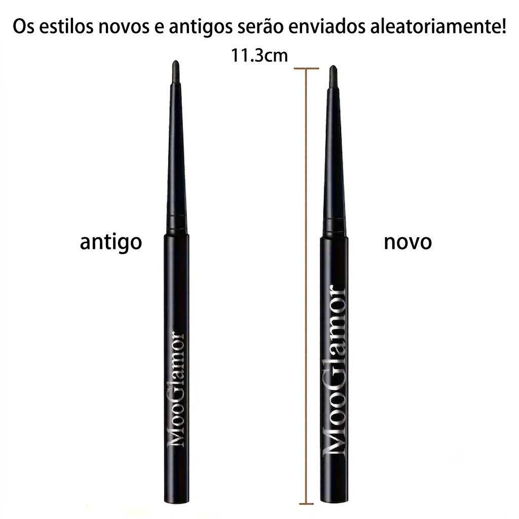Kit com 12 eyeliners líquidos à prova de água de longa duração