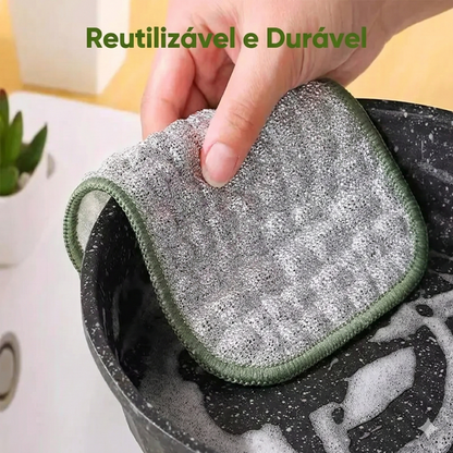 10 unidades - Panos de lavar loiça multiusos em arame