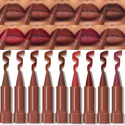 Embalagem com 5 - Batom Matte à Prova de Água com Alta Pigmentação e Longa Duração