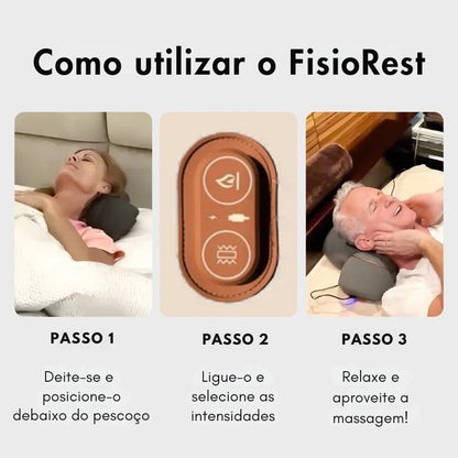 FisioRest Massageador de pescoço 3 em 1