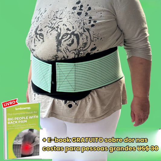Lumbowrap® - A faixa completa para quadril e região lombar para caminhar e ficar em pé com mais facilidade (estenose espinhal, ciática, dor lombar)
