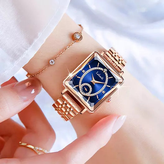 RELÓGIO DE LUXO COM MOSTRADOR DE DIAMANTES