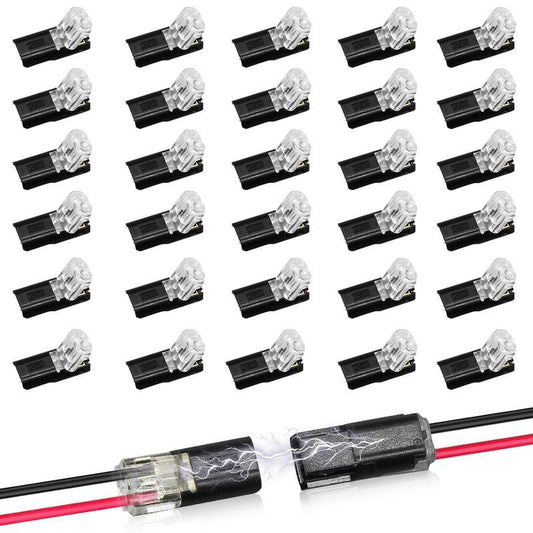 30 unidades - Conector de encaixe de fio duplo